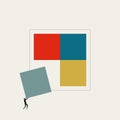 Business accomplishment vector concept. Symbol of achievement, success, effort. Minimal illustration.