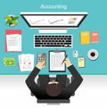 Business accounting concept illustration.