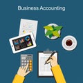 Business accounting concept.