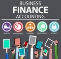 Business Accounting Financial Analysis Management Concept