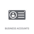 Business Accounts icon. Trendy Business Accounts logo concept on Royalty Free Stock Photo