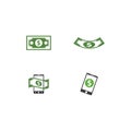 Business acounting money mobile cash logo