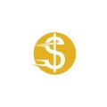 Business acountting dollar icon vector template app