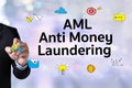Business Acronym AML Anti Money Laundering Royalty Free Stock Photo