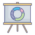 Analytics Glyph Style vector icon which can easily modify or edit