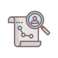 Business analysis Line Style vector icon which can easily modify or edit Royalty Free Stock Photo