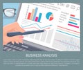 Business Analysis Text Sample Vector Illustration