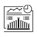 Business Analytics and Financial Data Visualization Icons Royalty Free Stock Photo