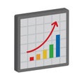 Business analytics isometric style Vector Icon which can easily modify or edit Royalty Free Stock Photo