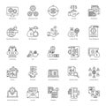 Business Analytics Line Icons Pack