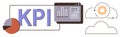 KPI Analysis with Data Visualization, Cloud Computing, and Automation Concepts Royalty Free Stock Photo