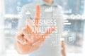 Business Analytics with young man Royalty Free Stock Photo