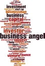 Business angel word cloud Royalty Free Stock Photo