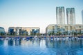 Business area of Puerto Madero with a view to RÃÂ­o de la Plata and near the iconic Puente de la mujer