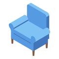 Business armchair icon, isometric style Royalty Free Stock Photo