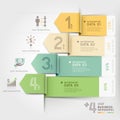 Business arrow infographics template.