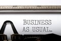 Business as usual Royalty Free Stock Photo