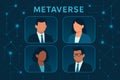 Business avatars in corporate metaverse â AI generated Royalty Free Stock Photo