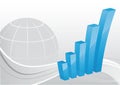 Business background - Bar chart Royalty Free Stock Photo