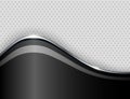 Business background black and grey, elegant metallic wave