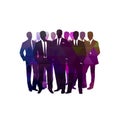 Business background group of business people on an abstract background of gears Royalty Free Stock Photo