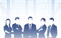 Business background silhouettes of people