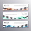 Business Banner Template, Layout Background Design, Corporate Geometric web header or footer with new color trend