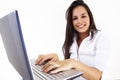 Business Beautiful Girl on laptop