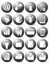 Business black icon set