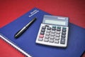 Business Books, Calculator, Expenses, Bookkeeping Royalty Free Stock Photo