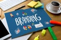 Business Branding , Branding word , Brand Building concept , Bus Royalty Free Stock Photo