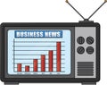 Business Breaking News Color Illustration