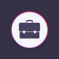Business briefcase, bag icon Royalty Free Stock Photo