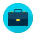 Business Briefcase Flat Circle Icon Royalty Free Stock Photo