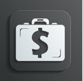 Business briefcase icon vector Royalty Free Stock Photo