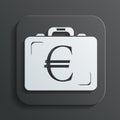 Business briefcase icon vector Royalty Free Stock Photo