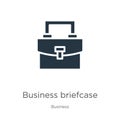 Business briefcase icon vector. Trendy flat business briefcase icon from business collection isolated on white background. Vector Royalty Free Stock Photo