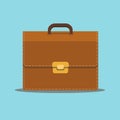 Business briefcase. Suitcase, bag for documents. Vector illustration. Royalty Free Stock Photo