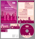 Business brochure architecture design vector template