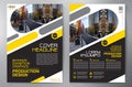 Business Brochure. Flyer Design. Leaflets a4 Template. Cover Boo Royalty Free Stock Photo