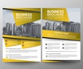 Business brochure flyer design template. Annual report. Leaflet cover presentation abstract geometric background, modern