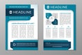 Business brochure flyer layout template. A4 size Royalty Free Stock Photo