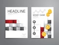 Business brochure, flyer, magazine cover design template vector. Royalty Free Stock Photo