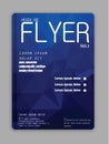 Business brochure, flyer template cover colored