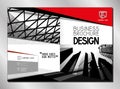 Business brochure template A4 format - front and back cover