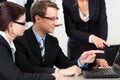 Business - businesspeople have team meeting in an office Royalty Free Stock Photo