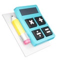 Business calculator icon with display and buttons