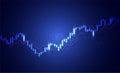 Business candle stick graph chart of stock market investment trading Royalty Free Stock Photo