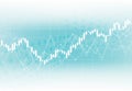 Business candle stick graph chart of stock market investment trading on white background design. Bullish point, Trend of graph.