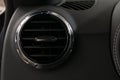 Business car air conditioning hole. Interior detail. Royalty Free Stock Photo